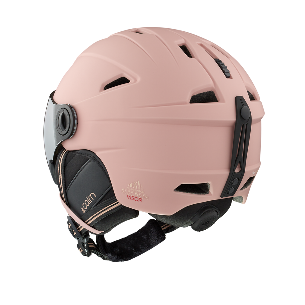 Casque Ski Cairn Electron Visor Mat Dust Pink vue 2