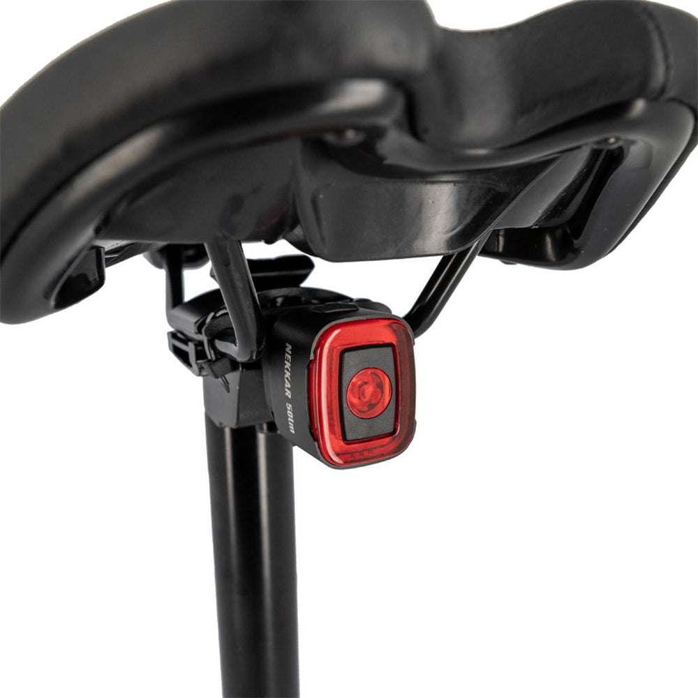 Pack éclairage vélo avant et arrière KHEAX Nekkar 200 / 50