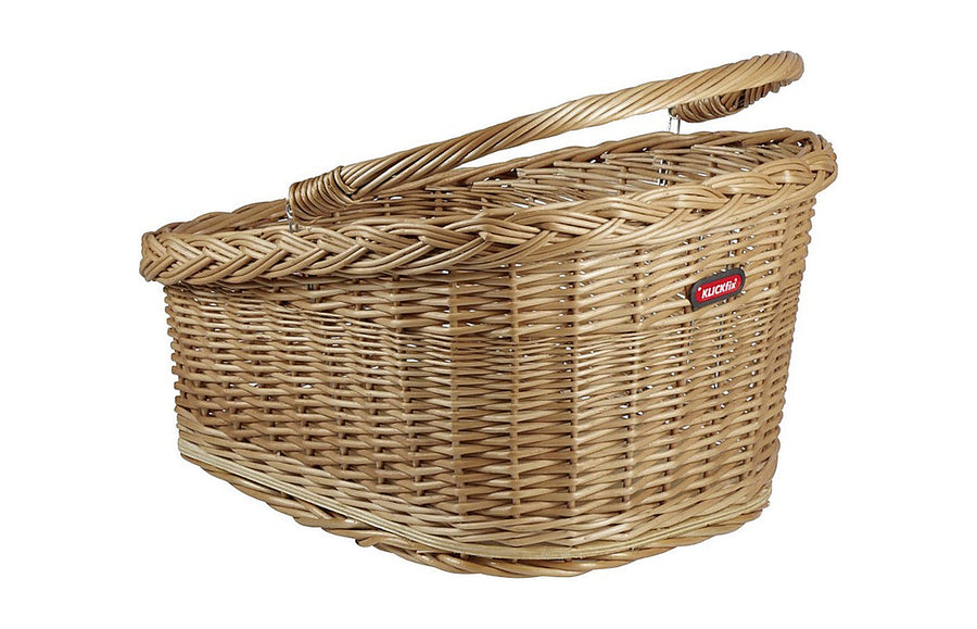 Panier arriere en osier KlickFix Wicker Basket GT, fixation Racktime