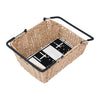 Panier arrière vélo Basil Cento Rattan Look Multi System NX 22 L coloris Seagrass – fond Multi System NX vu du dessus