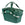 Panier arrière vélo Basil Flair Carry All MIK 22 L coloris Vert – vue trois quarts anses relevees