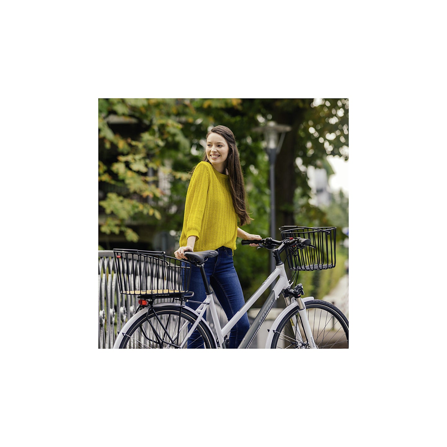 Panier arriere velo KlickFix Aluminio GT 21 L sur un velo