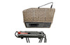 Panier arrière vélo KlickFix Structura 18 L – Marron, GTA – la plaque KLICKfix soudee sous le panier