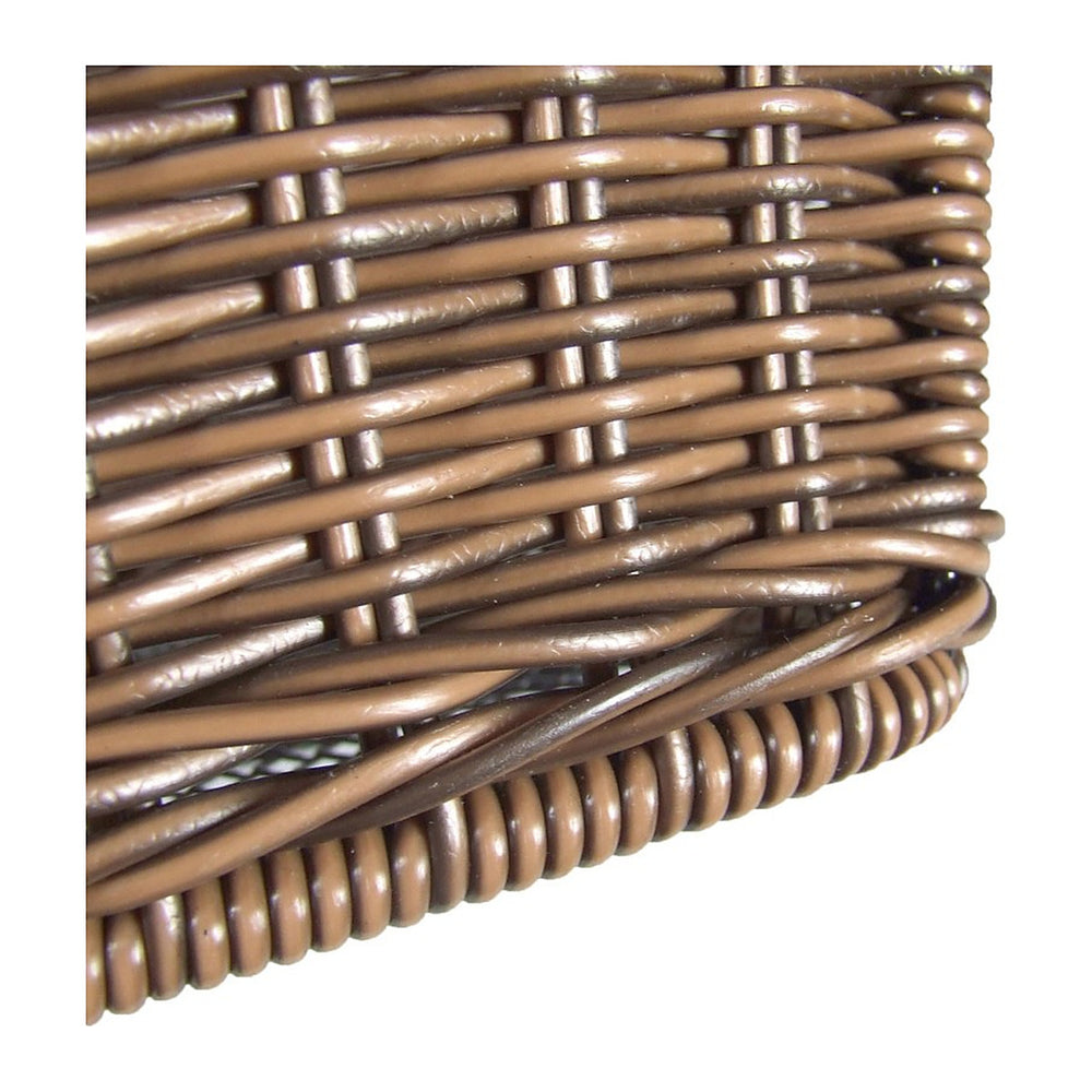 Panier arrière vélo KlickFix Structura 18 L – Marron, GTA – le tressage synthetique en gros plan