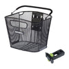Panier avant vélo Basil Bold Front KF – Noir – le detail de la plaque KF sous le panier