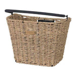 Panier avant vélo Basil Bremen Rattan Look KF 27 L coloris Seagrass – vue trois quarts