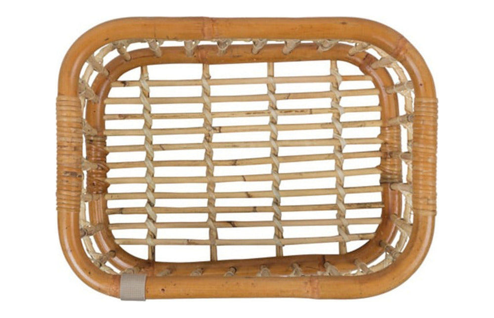 Panier avant vélo Basil Green Life en rotin 18 L - le panier monte a l avant du velo