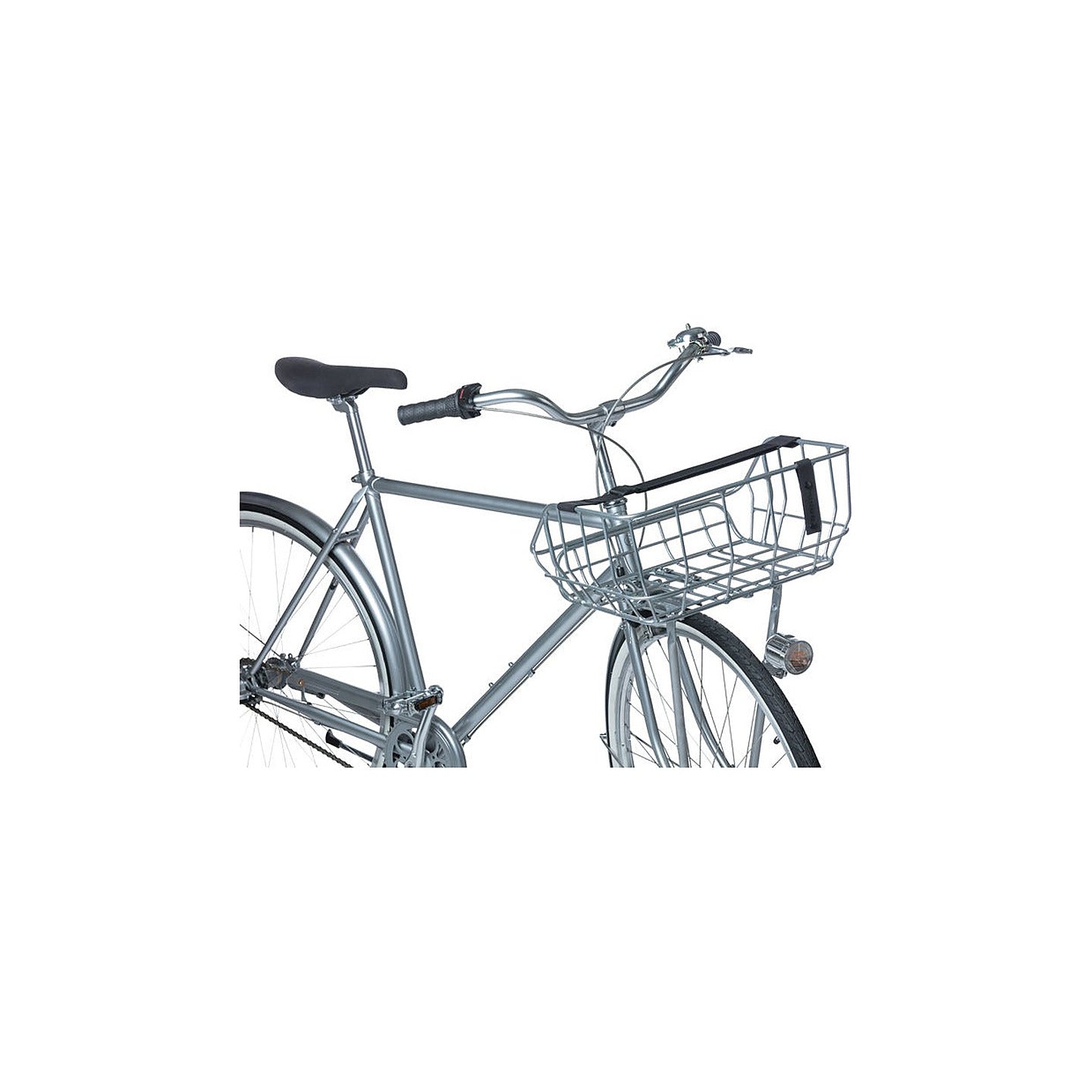 Panier avant Basil Portland monte sur un velo