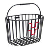 Panier avant vélo KlickFix Aluminio 16 L – Noir – le panier vu de face