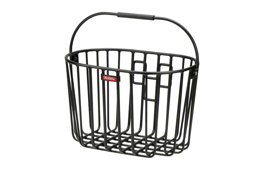 Panier KlickFix Aluminio en aluminium noir