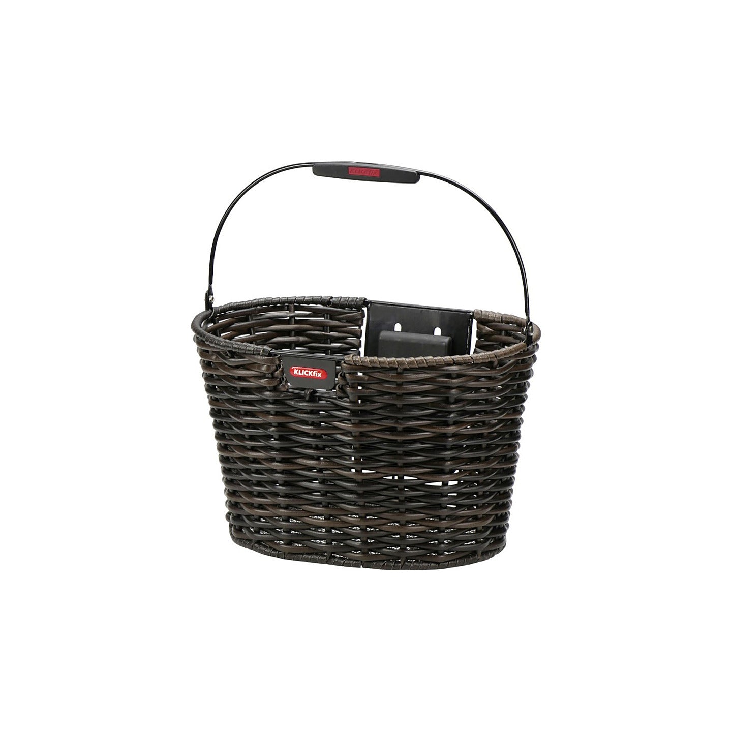 Panier avant velo KlickFix Structura Oval marron et noir