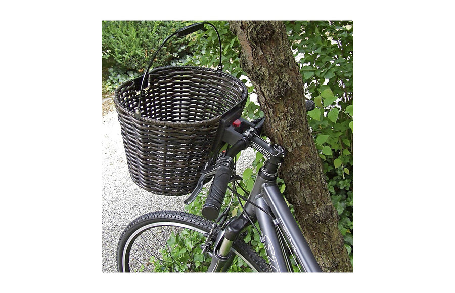 Panier KlickFix Structura Oval monte sur un velo