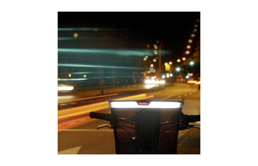 Panier KlickFix Uni Reflect vu de nuit