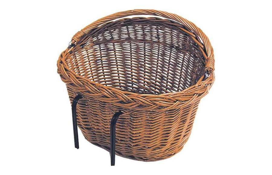 Panier vélo Basil Detroit en osier - le detail du tressage et de la finition
