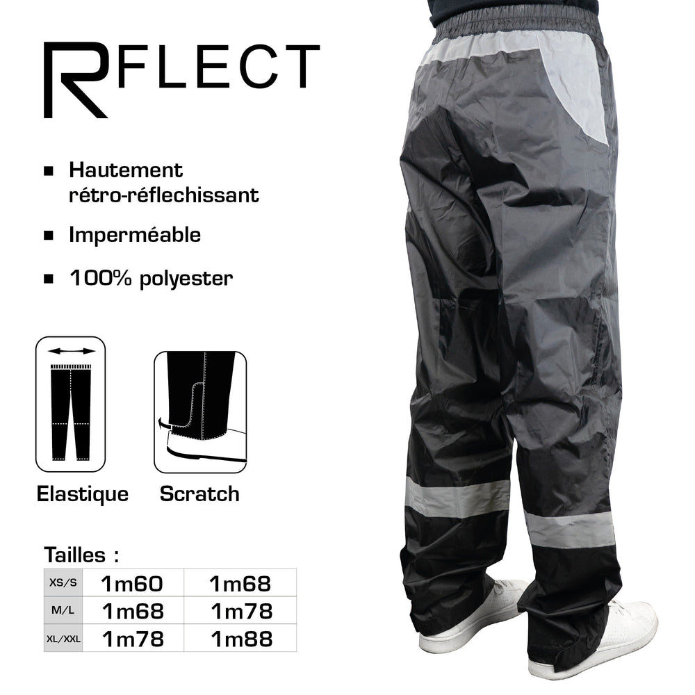 Pantalon de pluie haute visibilité R-Flect homologué CE