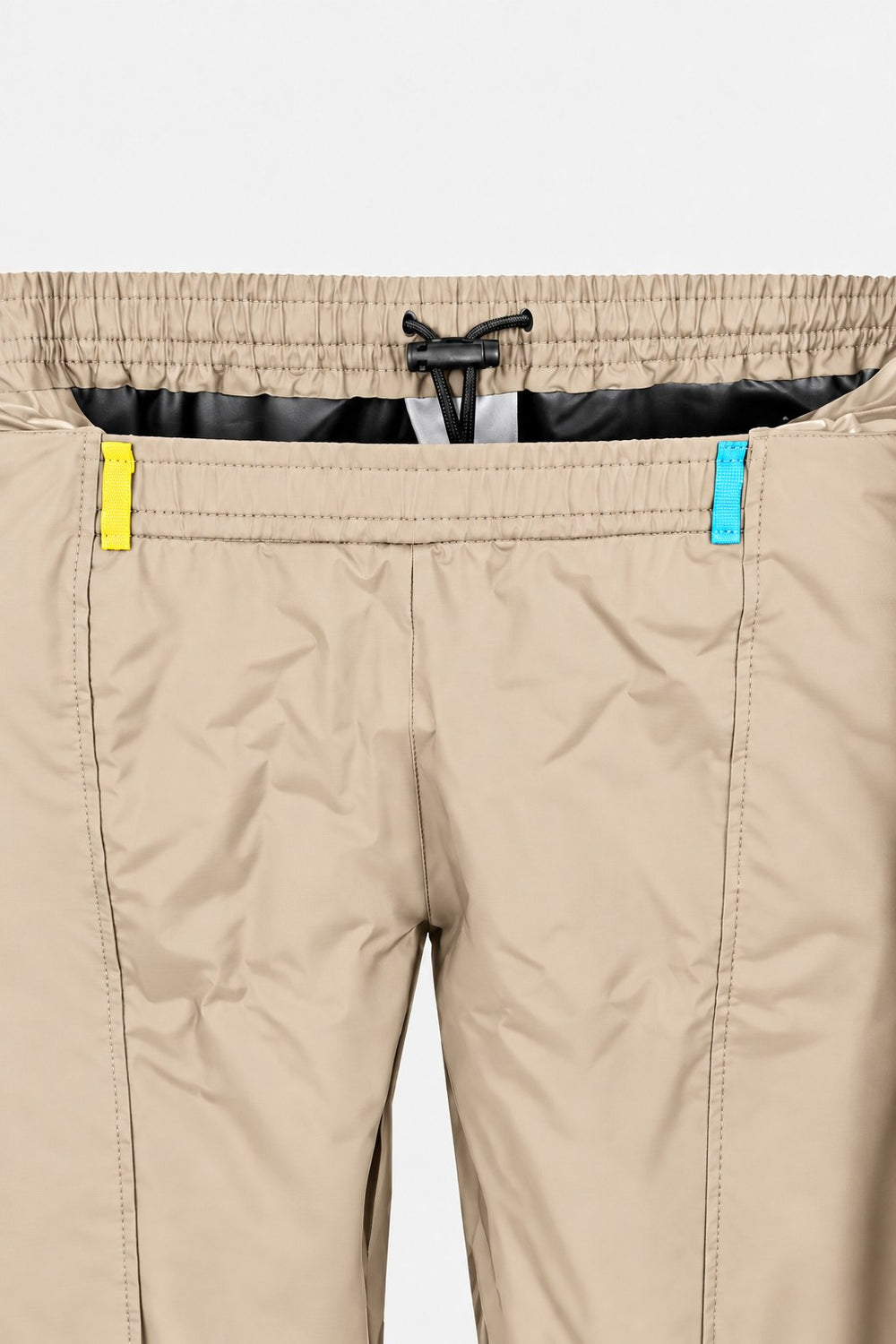 Pantalon de pluie Hello Rain Storm 20K Beige, taille élastiquée