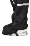 Pantalon de pluie Hello Rain Storm 20K Black, vue de profil avec couvre-chaussure