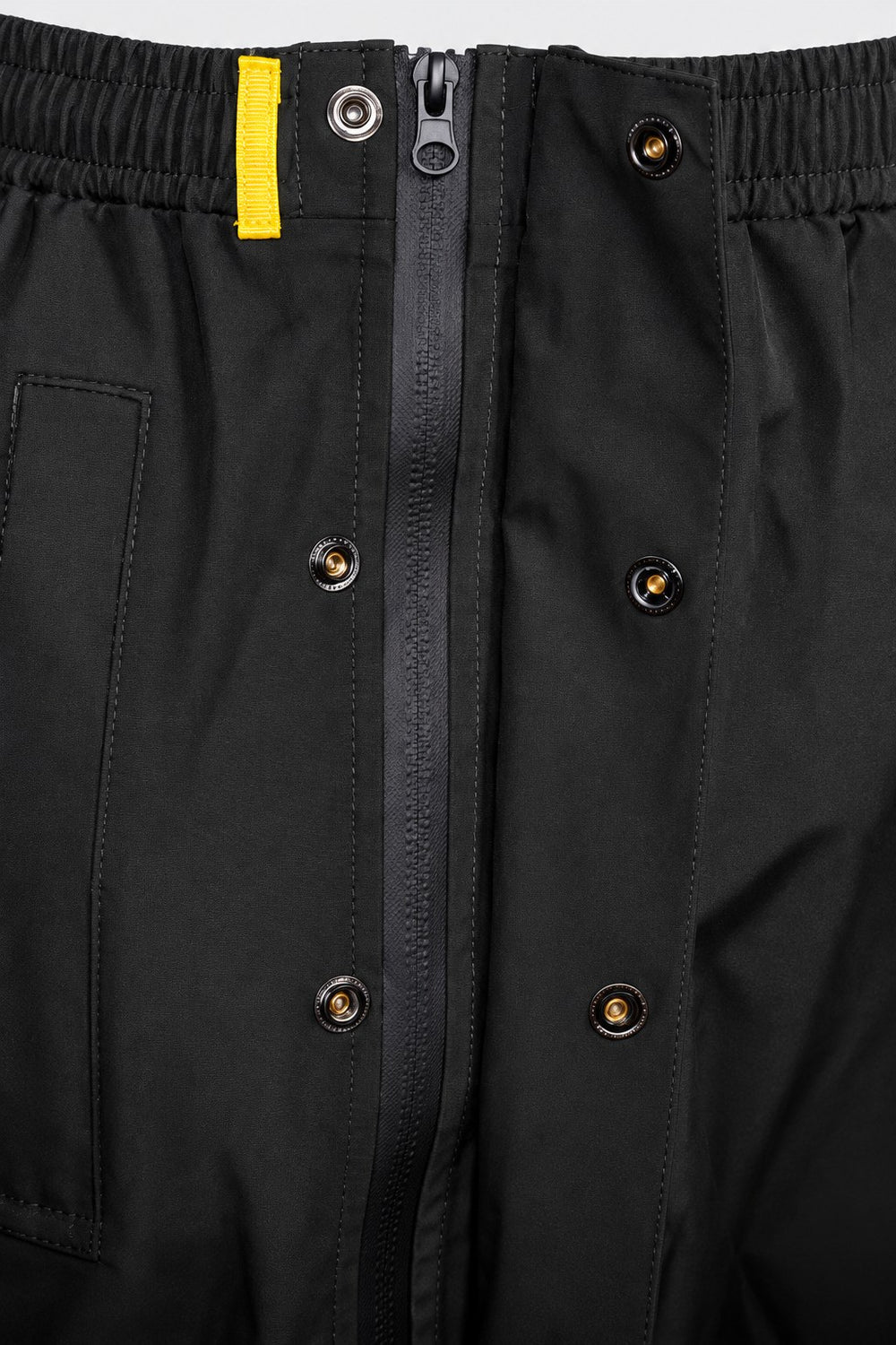Pantalon de pluie Hello Rain Storm 20K Black, zip latéral et rabat magnétique