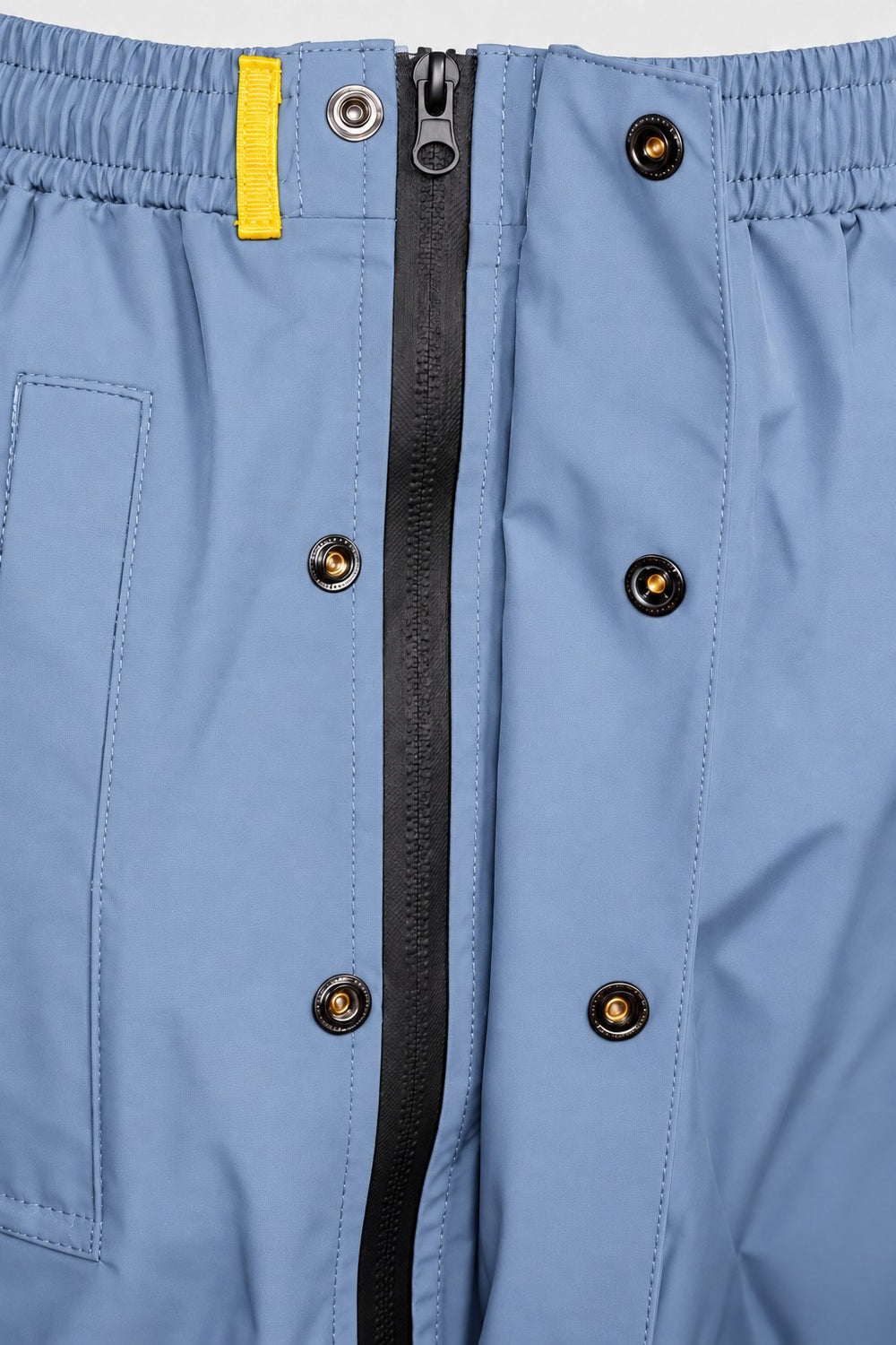 Pantalon de pluie Hello Rain Storm 20K Pearl Blue, zip latéral et rabat magnétique