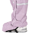 Pantalon de pluie Hello Rain Storm 20K Pink, vue de profil avec couvre-chaussure