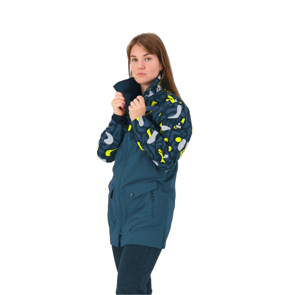 Parka vélo réversible imperméable Urban Circus Ravel Bleu/Jaune photo 6