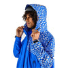 Poncho de pluie vélo zippé Urban Circus Francigena Bleu motif guépard photo 5