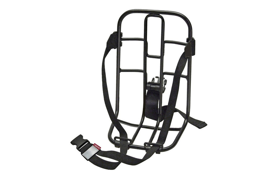 Porte-bagages vélo KlickFix Vario Rack, Rackpacker et Freerack – Vario Rack avant, sur support de guidon – le porte-bagages Vario Rack en aluminium