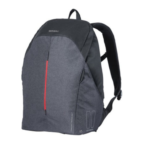Sac à dos vélo Basil B-Safe Nordlicht 18 L coloris Noir Graphite – vue trois quarts
