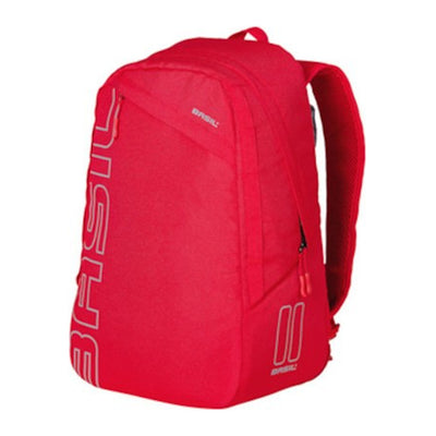 Sac à dos vélo Basil Flex 17 L coloris Rouge – vue trois quarts