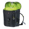 Sac à dos vélo Basil Miles Daypack Nordlicht 17 L coloris Black Lime – sac ouvert sur la doublure citron