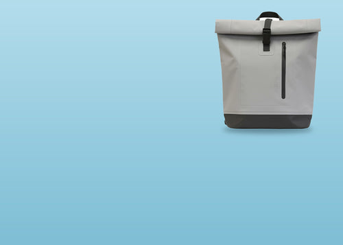 Sac à dos vélo Urban Moov roll-top imperméable gris