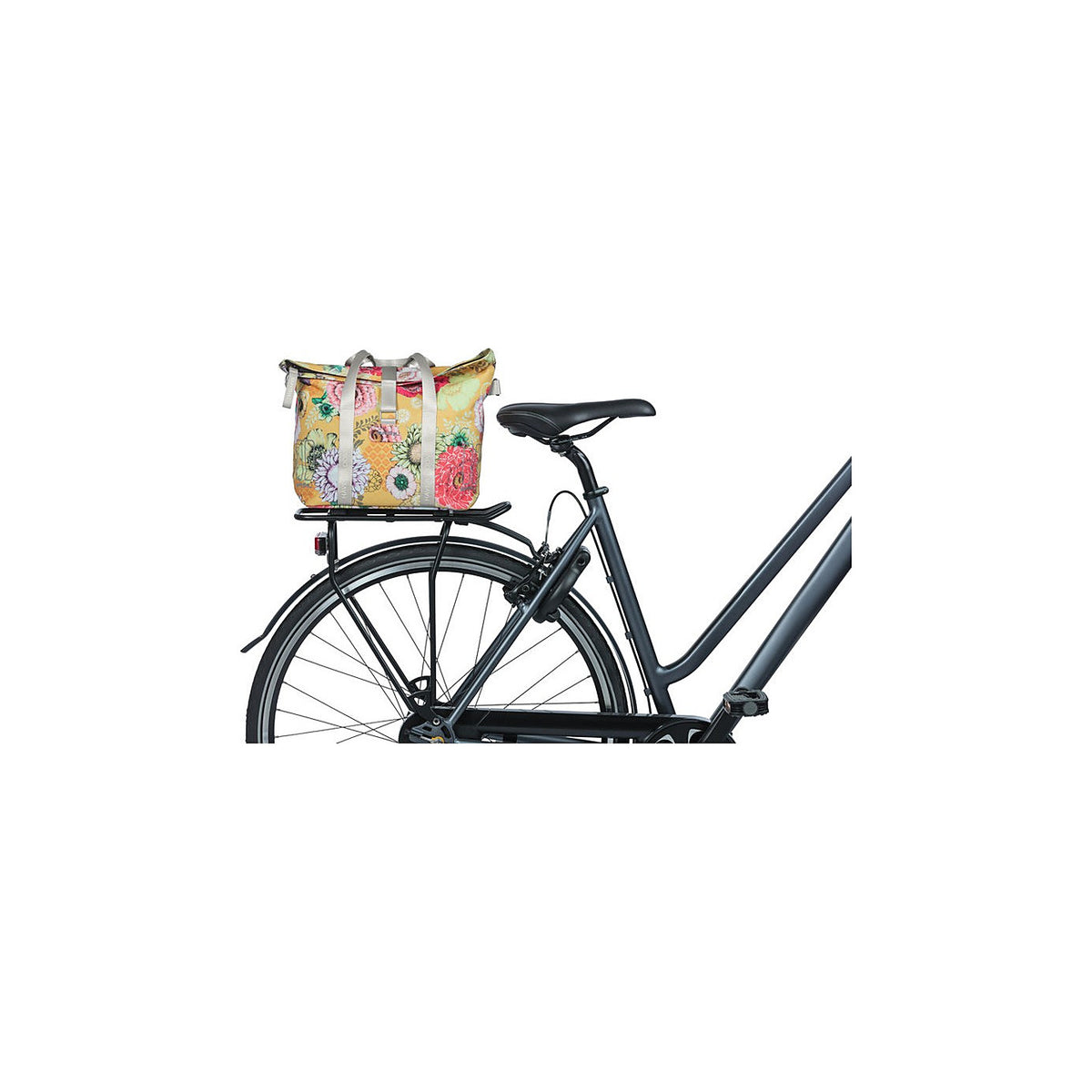 Sac Basil Bloom Field MIK clipse sur un porte-bagages