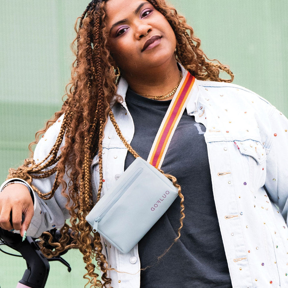 Sac banane réfléchissant Gofluo Harper 2.0 Sky Blue