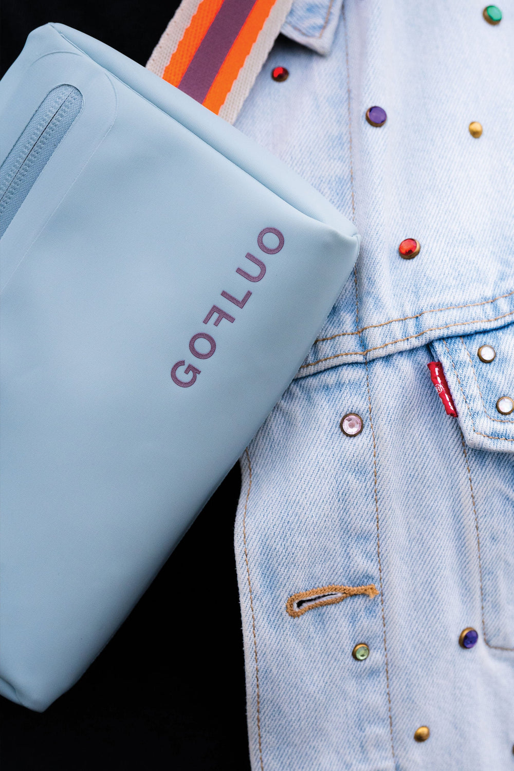Sac banane réfléchissant Gofluo Harper 2.0 Sky Blue