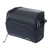 Sacoche de guidon vélo Basil Move 8 L coloris Noir – vue de face et fenetre tactile