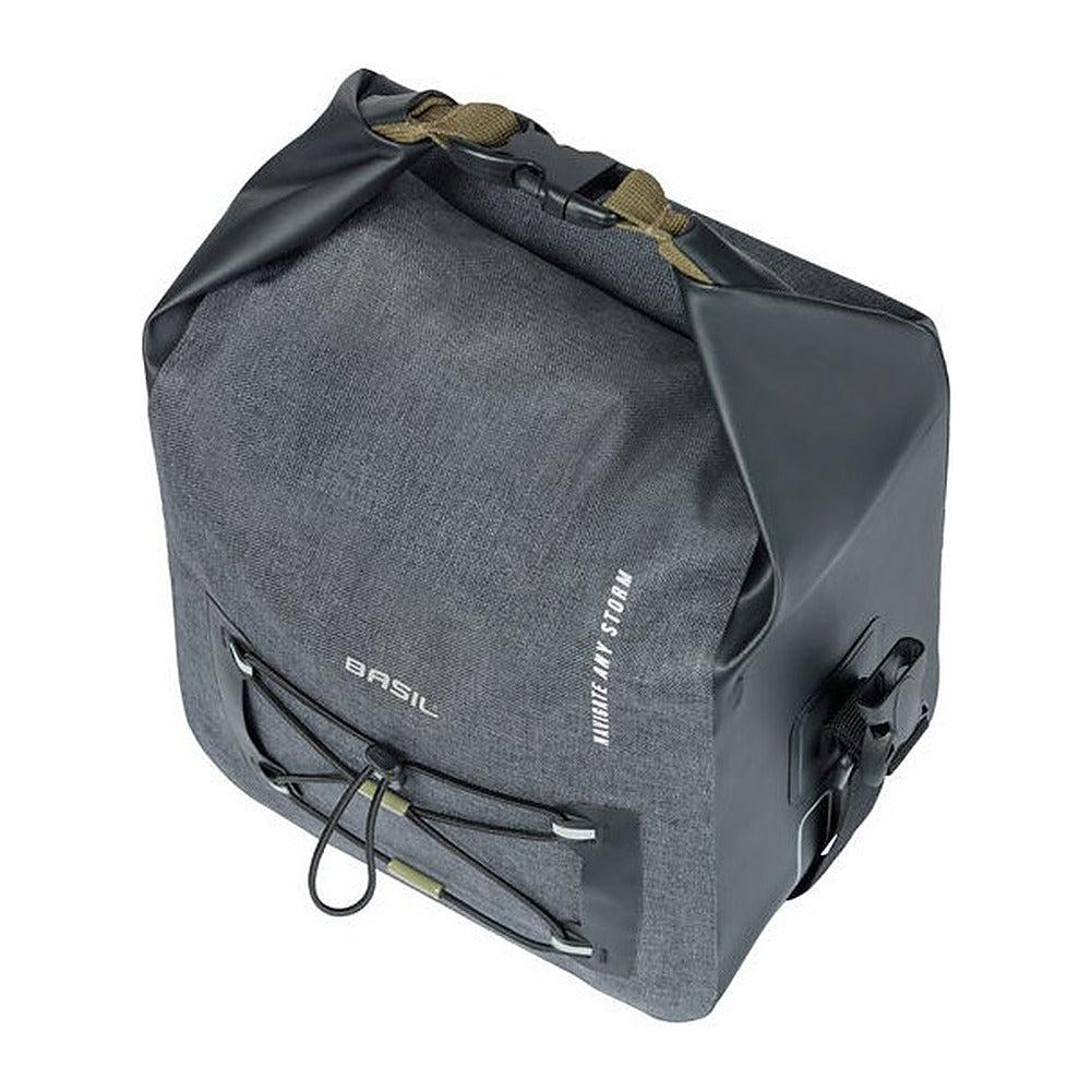 Sacoche de guidon vélo Basil Navigator Storm KF 11 L coloris Noir – vue trois quarts