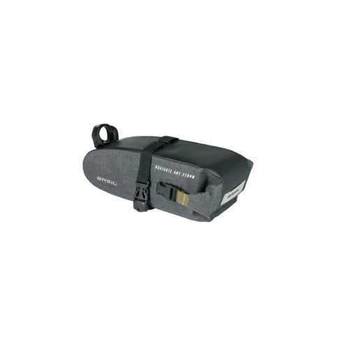 Sacoche de selle vélo Basil Navigator Storm M – 1,5 L – vue de trois quarts