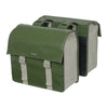 Sacoche double Basil – Urban Load coloris Moss Green – la paire vue de trois quarts