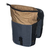 Sacoche double vélo Basil Miles Universal Bridge 34 L coloris Black Slate – doublure sable ouverte