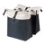 Sacoche double vélo Basil Vive Universal Bridge 35 L coloris Blanc cassé / Noir – la paire montee