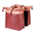 Sacoche double vélo Basil Vive Universal Bridge 35 L coloris Bordeaux / Rosé – la paire montee
