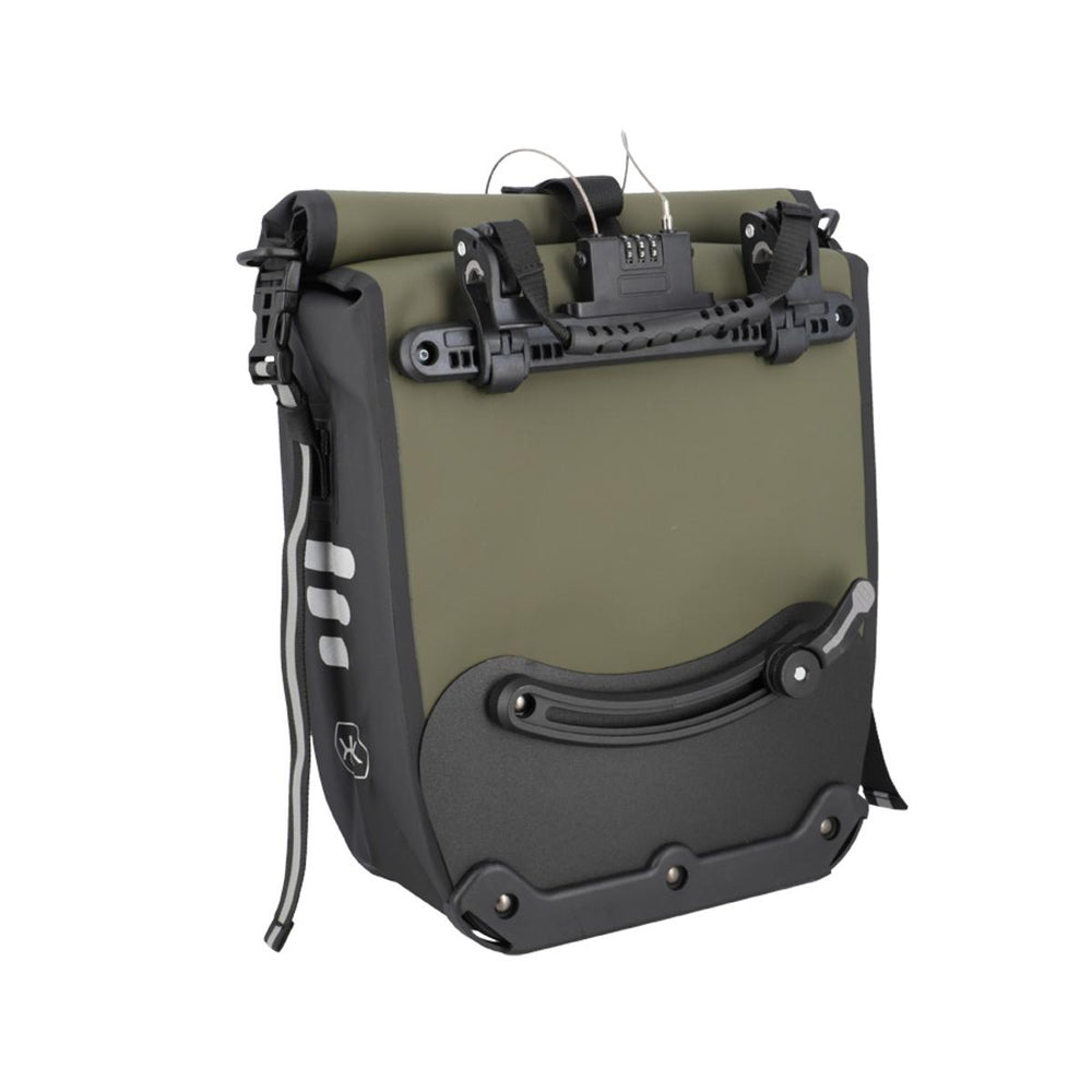 Sacoche de porte-bagage KHEAX Izoard Mini 14 L étanche - Kaki