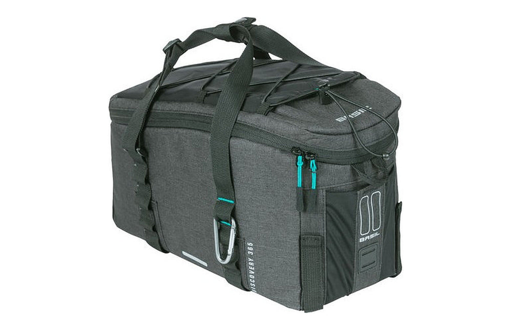 Basil Discovery 365D 9 L montée sur un porte-bagages