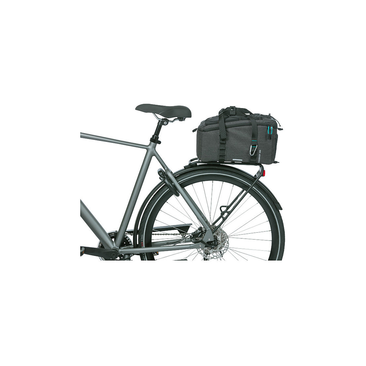 Sacoche Basil Discovery 365D M MIK montee sur un velo