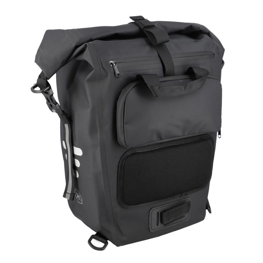 Sacoche de porte-bagage convertible sac à dos KHEAX Ventoux II 30 L - Noir