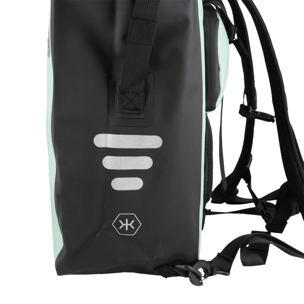 Sacoche de porte-bagage convertible sac à dos KHEAX Ventoux II 30 L - Vert Sauge