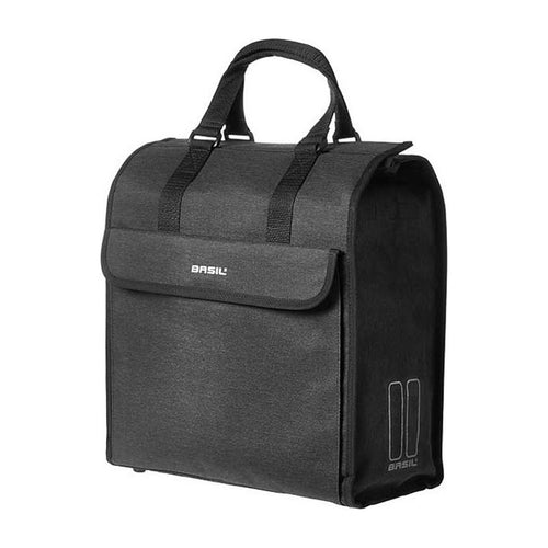 Sacoche shopper vélo Basil Mira sur fond blanc