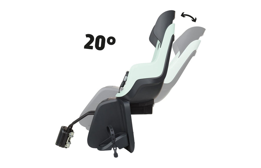 Siège vélo enfant Bobike Go Maxi inclinable fixation cadre - détail