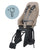 Siège vélo enfant arrière Urban Iki - Ta-ke montage sur cadre coloris Beige/Noir sur fond blanc