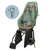 Siège vélo enfant arrière Urban Iki - Ta-ke montage sur cadre coloris Vert/Marron sur fond blanc